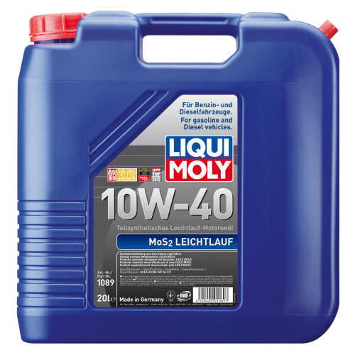 Полусинтетическое моторное масло MoS2 Leichtlauf 10W-40 - 20 л